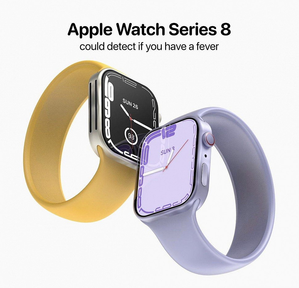 Apple Слухи! Apple Watch Series 8 смогут измерять температуру