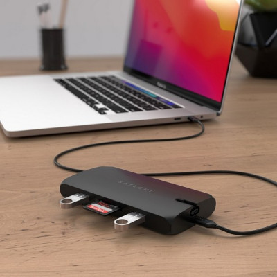 Адаптер Satechi Type-C On-the-Go Multiport Adapter (ST-UCMBAK) Black