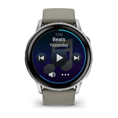 Garmin Venu 4 45 мм Silver with Silver Gray Silicone Band (010-03014-01)