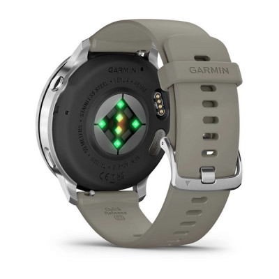 Garmin Venu 4 45 мм Silver with Silver Gray Silicone Band (010-03014-01)