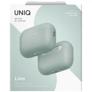 Чехол Uniq Lino Liquid Silicone для Airpods Pro 3 Iceplant Green (AIRPODSPRO3-LINOICEGRN)