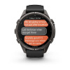 Garmin Fenix 9 Pro 43 мм inReach Carbon Gray DLC Titanium with Black/Pebble Gray Silicone Band (010-04335-10)