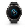 Garmin Fenix 9 Pro 43 мм inReach Carbon Gray DLC Titanium with Black/Pebble Gray Silicone Band (010-04335-10)