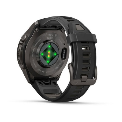 Garmin Fenix 9 Pro 43 мм inReach Carbon Gray DLC Titanium with Black/Pebble Gray Silicone Band (010-04335-10)