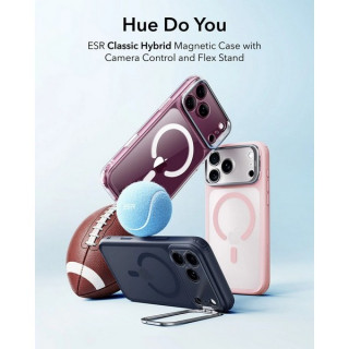 Чехол ESR Classic Hybrid Kickstand Magnetic для iPhone 18 Pro Max / 17 Pro Max (Frosted Bubblegum Pink)
