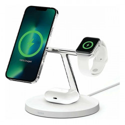 Беспроводная зарядная станция Belkin BoostCharge Pro 3-в-1 15W (WIZ017MYWH/WIZ009MYWH) белый