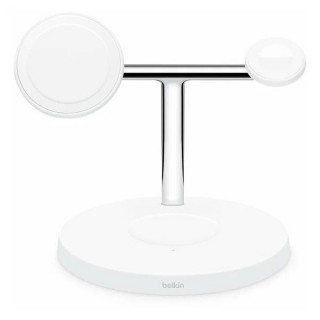 Беспроводная зарядная станция Belkin BoostCharge Pro 3-в-1 15W (WIZ017MYWH/WIZ009MYWH) белый