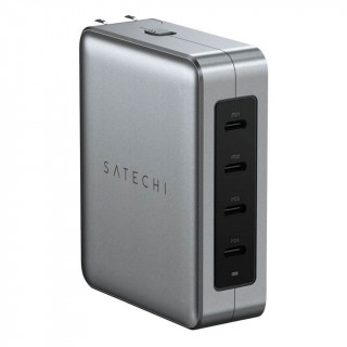 Сетевое зарядное устройство Satechi USB-C 4-Port GAN 145W (ST-W145GTM) Серый космос