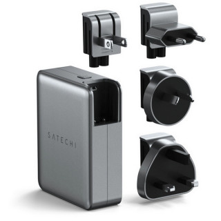 Сетевое зарядное устройство Satechi USB-C 4-Port GAN 145W (ST-W145GTM) Серый космос
