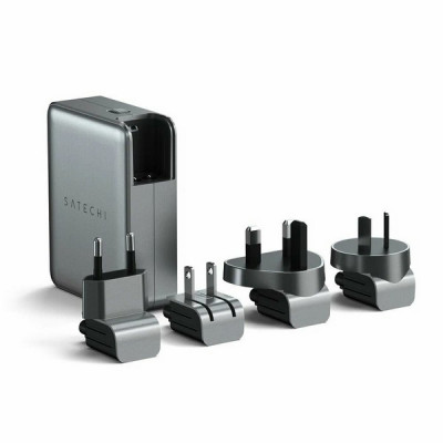 Сетевое зарядное устройство Satechi USB-C 4-Port GAN 145W (ST-W145GTM) Серый космос
