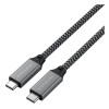 Кабель Satechi USB Type-C - USB Type-C 0.25 м (ST-U4C25M) Space Gray