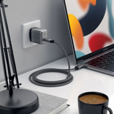 Кабель Satechi USB Type-C - USB Type-C 0.25 м (ST-U4C25M) Space Gray