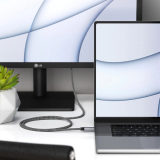 Кабель Satechi USB Type-C - USB Type-C 0.25 м (ST-U4C25M) Space Gray