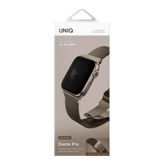 Ремешок Uniq Dante PRO Strap Mesh Steel для Apple Watch 42/41/40 mm Ember Gold (42MM-DANPEGLD)