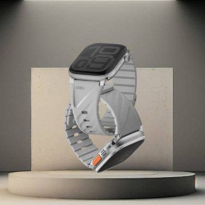 Ремешок Uniq Fluo для Apple Watch 40-49 мм (49-40MM-FLUOMGRY) Mist Grey