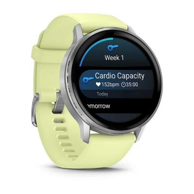 Garmin Venu 4 45 мм Silver with Citron Silicone band (010-03014-02)