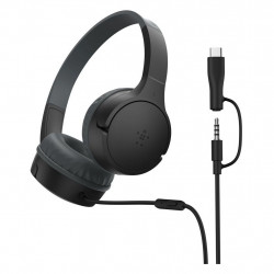 Детские проводные наушники Belkin SoundForm Mini Wired On-Ear Headphones for Kids (AUD010hqBK) Black