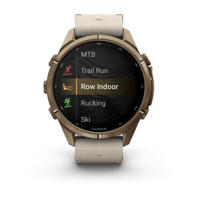 Garmin Fenix 9 Pro 43 мм inReach Autumn Gold Titanium with Bone Leather Band (010-04335-40)