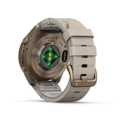 Garmin Fenix 9 Pro 43 мм inReach Autumn Gold Titanium with Bone Leather Band (010-04335-40)