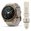 Garmin Fenix 9 Pro 43 мм inReach Autumn Gold Titanium with Bone Leather Band (010-04335-40)