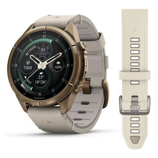 Garmin Fenix 9 Pro 43 мм inReach Autumn Gold Titanium with Bone Leather Band (010-04335-40/010-04335-41)