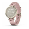 Умные ч​асы Garmin Lily кремово-золотистый безель, розовый корпус и силиконовый ремешок 010-02384-13