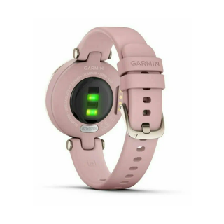 Умные ч​асы Garmin Lily кремово-золотистый безель, розовый корпус и силиконовый ремешок 010-02384-13