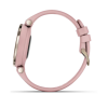 Умные ч​асы Garmin Lily кремово-золотистый безель, розовый корпус и силиконовый ремешок 010-02384-13