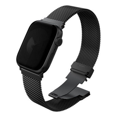 Ремешок Uniq Dante PRO Strap Mesh Steel для Apple Watch 42/41/40 mm Graphite Black (42MM-DANPGBLK)