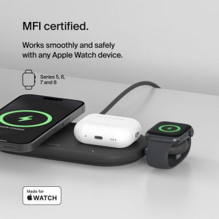 Беспроводное зарядное устройство Belkin BoostCharge Portable USB-C Apple Watch Charger (WIZ022glBK-B1) Black