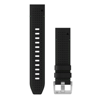 Ремешок Garmin QuickFit 22 Watch Straps Leather/FKM Hybrid Strap (010-13225-09) Black/Green