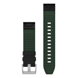 Ремешок Garmin QuickFit 22 Watch Straps Leather/FKM Hybrid Strap (010-13225-09) Black/Green