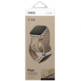 Ремешок Uniq Fluo для Apple Watch 40-49 мм (49-40MM-FLUOSSAN) Soft Sand
