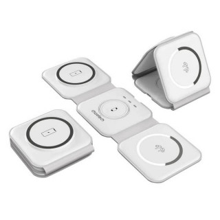 Беспроводное зарядное устройство Choetech 3 в 1 15 Вт (T588-F-CCWH) White