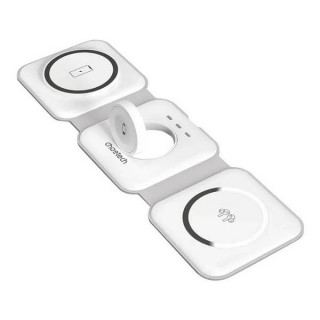 Беспроводное зарядное устройство Choetech 3 в 1 15 Вт (T588-F-CCWH) White