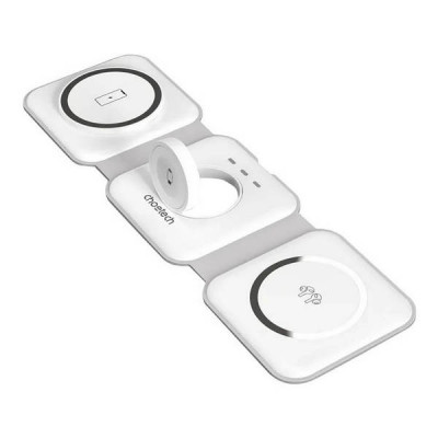 Беспроводное зарядное устройство Choetech 3 в 1 15 Вт (T588-F-CCWH) White