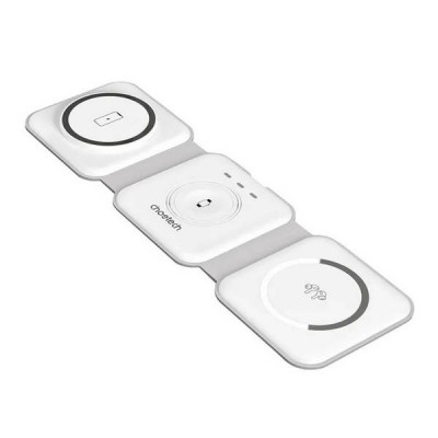 Беспроводное зарядное устройство Choetech 3 в 1 15 Вт (T588-F-CCWH) White