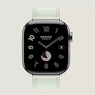 Apple Watch Series 11 Hermes 42 mm Single Tour Vert Peppermint