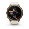 Garmin Fenix 9 Pro 43 мм inReach Autumn Gold Titanium with Cream/French Gray Silicone Band (010-04335-20)