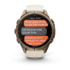 Garmin Fenix 9 Pro 43 мм inReach Autumn Gold Titanium with Cream/French Gray Silicone Band (010-04335-20)