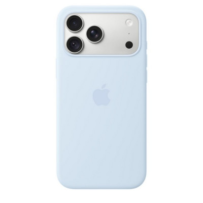 Чехол Apple Silicone Case MagSafe для iPhone 18 Pro Max (MK934) Crisp Blue