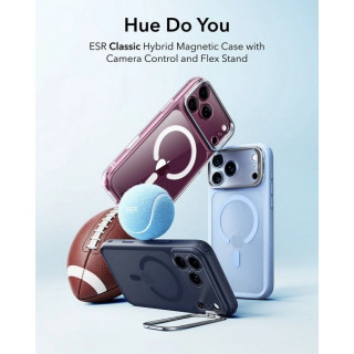 Чехол ESR Classic Hybrid Kickstand Magnetic для iPhone 18 Pro Max / 17 Pro Max (Frosted Misty Blue)