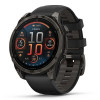Garmin Fenix 8 Amoled Sapphire 47 мм – Титановый, угольно-черный DLC, пепельно-черный  ремешок