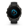 Garmin Fenix 8 Amoled Sapphire 47 мм – Титановый, угольно-черный DLC, пепельно-черный  ремешок