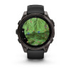 Garmin Fenix 8 Amoled Sapphire 47 мм – Титановый, угольно-черный DLC, пепельно-черный  ремешок