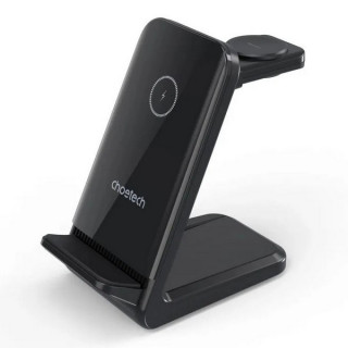 Беспроводное зарядное устройство Choetech 3 in 1 Wireless Charger (T608-F-CCBK) Black