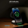 Беспроводное зарядное устройство Choetech 3 in 1 Wireless Charger (T608-F-CCBK) Black