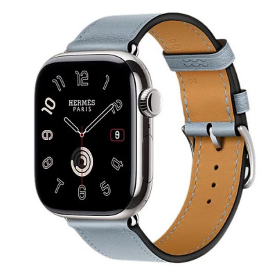 Apple Watch Series 11 Hermes 42 mm Single Tour Bleu Lin