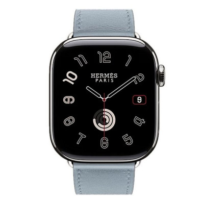 Apple Watch Series 11 Hermes 42 mm Single Tour Bleu Lin