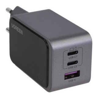 Сетевое зарядное устройство Ugreen X553 Nexode S 65W USB-A+2*USB-C GaN Tech Fast Charger (35042) серый